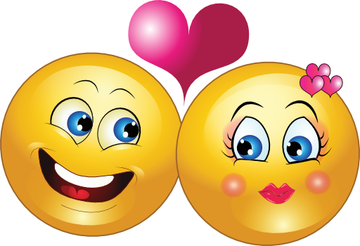 Lovely Couple Smiley Emoticon