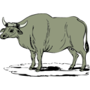 download Gaur clipart image with 45 hue color