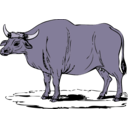 download Gaur clipart image with 225 hue color