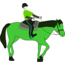 download Horse Riding Lesson clipart image with 90 hue color