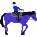 download Horse Riding Lesson clipart image with 225 hue color