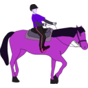 download Horse Riding Lesson clipart image with 270 hue color