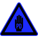 download Pd Issue Warning clipart image with 180 hue color