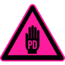 download Pd Issue Warning clipart image with 270 hue color