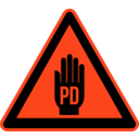download Pd Issue Warning clipart image with 315 hue color