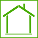 Eco Green House Icon