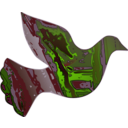 download Dark Reality Dove clipart image with 90 hue color