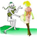 download Dance Macabre clipart image with 45 hue color