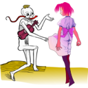 download Dance Macabre clipart image with 315 hue color