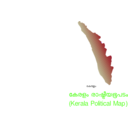 download Kerala Political Map clipart image with 225 hue color