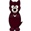 download Cartoon Wolf clipart image with 315 hue color