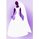 download Bride clipart image with 270 hue color