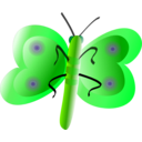 download Butterfly Bottomview clipart image with 90 hue color