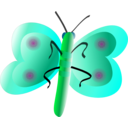download Butterfly Bottomview clipart image with 135 hue color