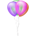 download Balloons clipart image with 270 hue color