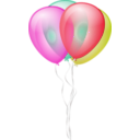 download Balloons clipart image with 315 hue color