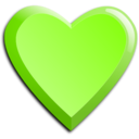 download Heart clipart image with 90 hue color