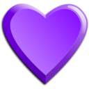 download Heart clipart image with 270 hue color