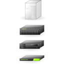 download Various Servers clipart image with 225 hue color