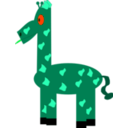 download Funny Giraffe clipart image with 135 hue color