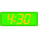 download Digital Clock clipart image with 45 hue color