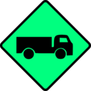 download Caution Truck clipart image with 90 hue color
