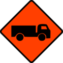 download Caution Truck clipart image with 315 hue color