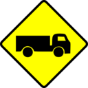 download Caution Truck clipart image with 0 hue color