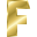 Effect Letters Alphabet Gold