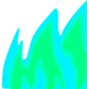 download Flames clipart image with 135 hue color