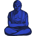 download Golden Buddha clipart image with 180 hue color