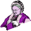 download Knitting Granny clipart image with 270 hue color