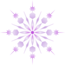download Snowflake clipart image with 90 hue color