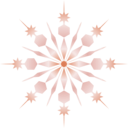download Snowflake clipart image with 180 hue color