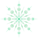download Snowflake clipart image with 315 hue color