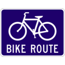 download Bike Route clipart image with 90 hue color