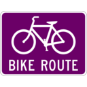 download Bike Route clipart image with 135 hue color
