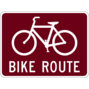 download Bike Route clipart image with 180 hue color