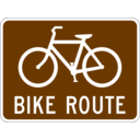 download Bike Route clipart image with 225 hue color