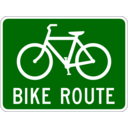 download Bike Route clipart image with 315 hue color