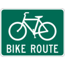 download Bike Route clipart image with 0 hue color
