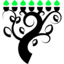 download Menorah clipart image with 135 hue color