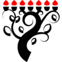 download Menorah clipart image with 0 hue color