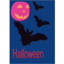 download Halloween clipart image with 315 hue color