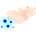 download Flor Nube clipart image with 180 hue color