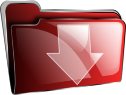 Folder Icon Red Download