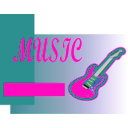 download Music clipart image with 270 hue color