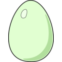 download White Egg clipart image with 45 hue color