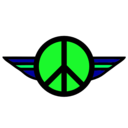 download Wings Of Peace 2 Color clipart image with 90 hue color