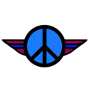 download Wings Of Peace 2 Color clipart image with 180 hue color